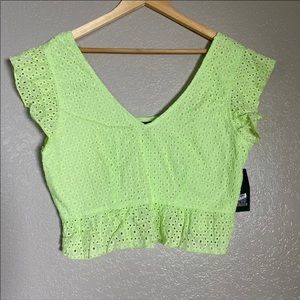 Women’s Large * Yellow Crop Top * NWT